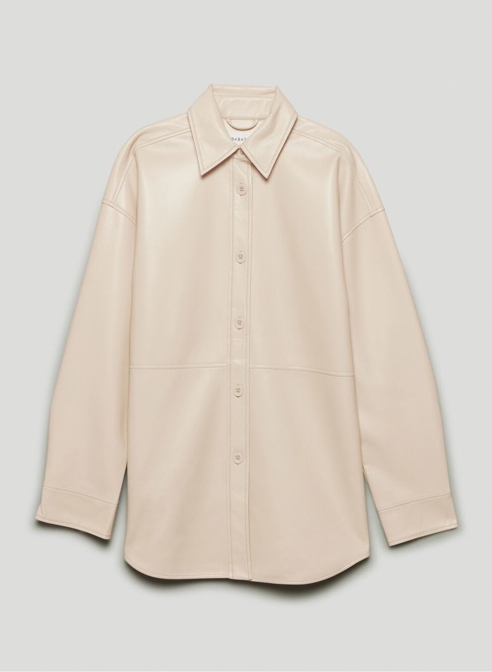 Aritzia Babaton Oversized Leather Pelli Shirt Jacket Large